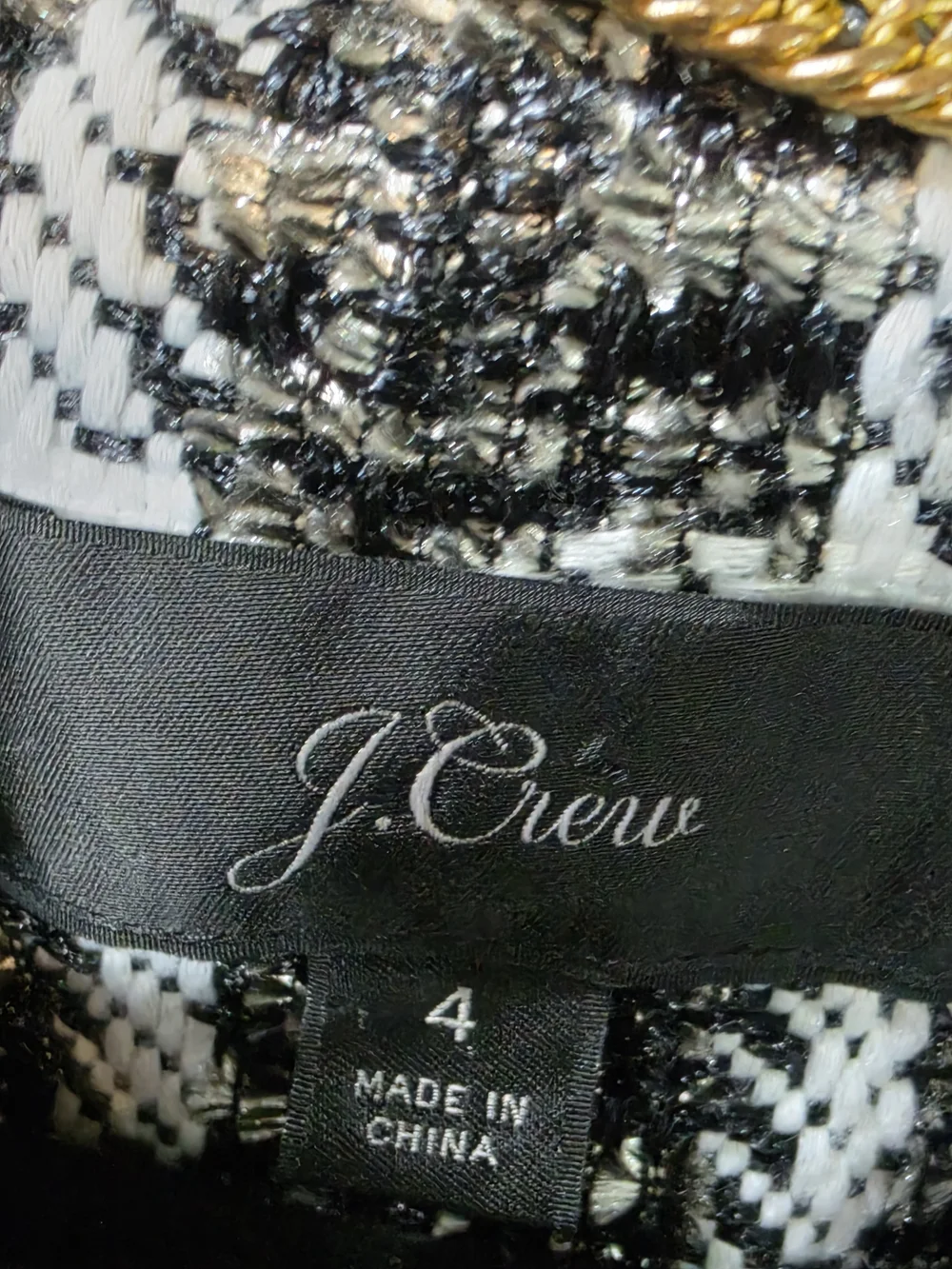 J.Crew Bjork Tweed Wide-Sleeve Lady Jacket